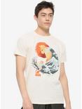 Orange Wave Cat T-Shirt By Dan Fajarado, SAND, alternate