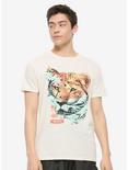Tiger Wave T-Shirt By Dan Fajarado, WHITE, alternate