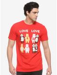 Love Is Love T-Shirt By Tobe Fonseca, RED, alternate