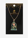 Disney Beauty and the Beast Enchanted Rose Stained Glass Necklace - BoxLunch Exclusive, , alternate