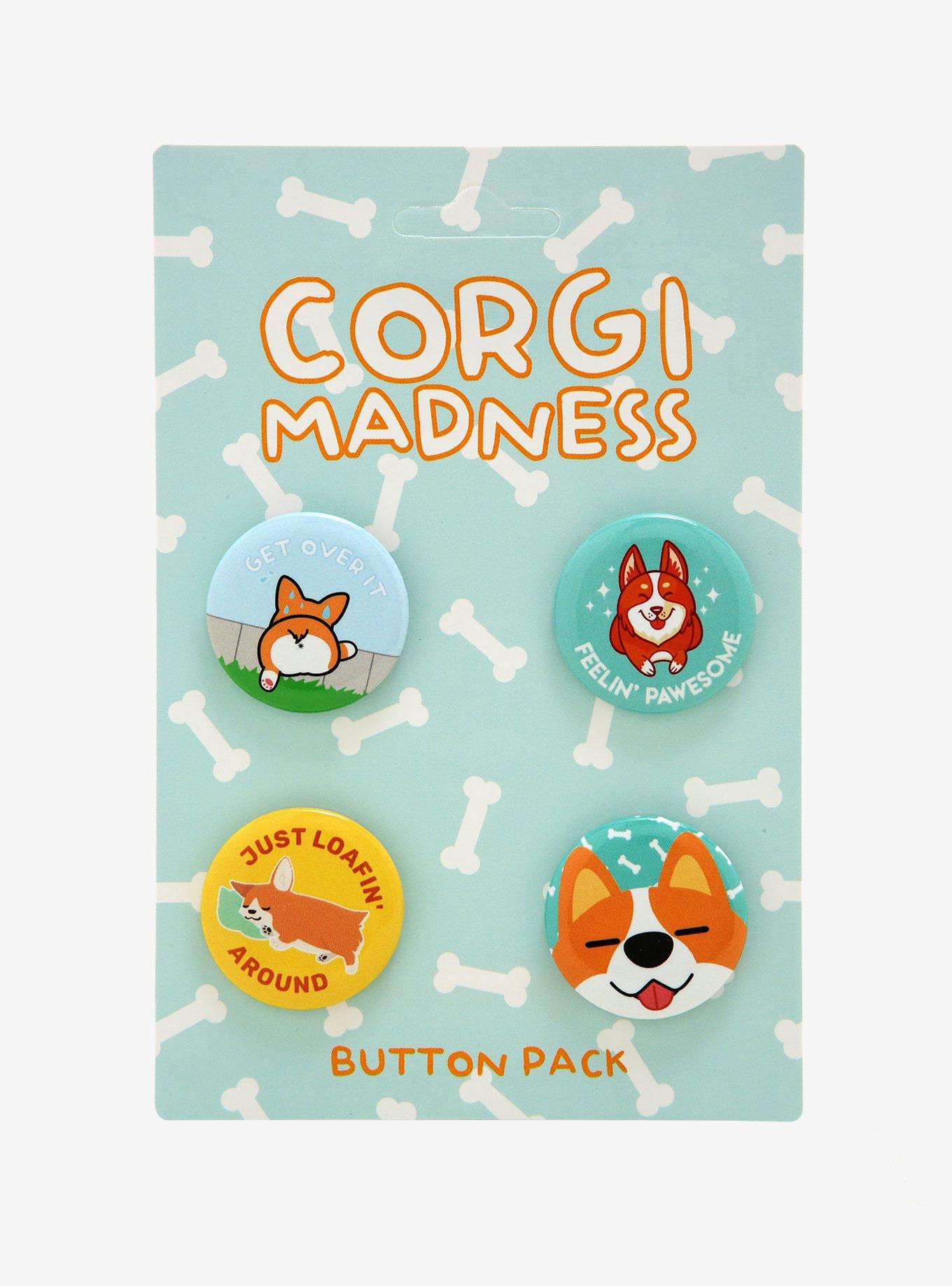 Corgi Madness Button Set, , alternate