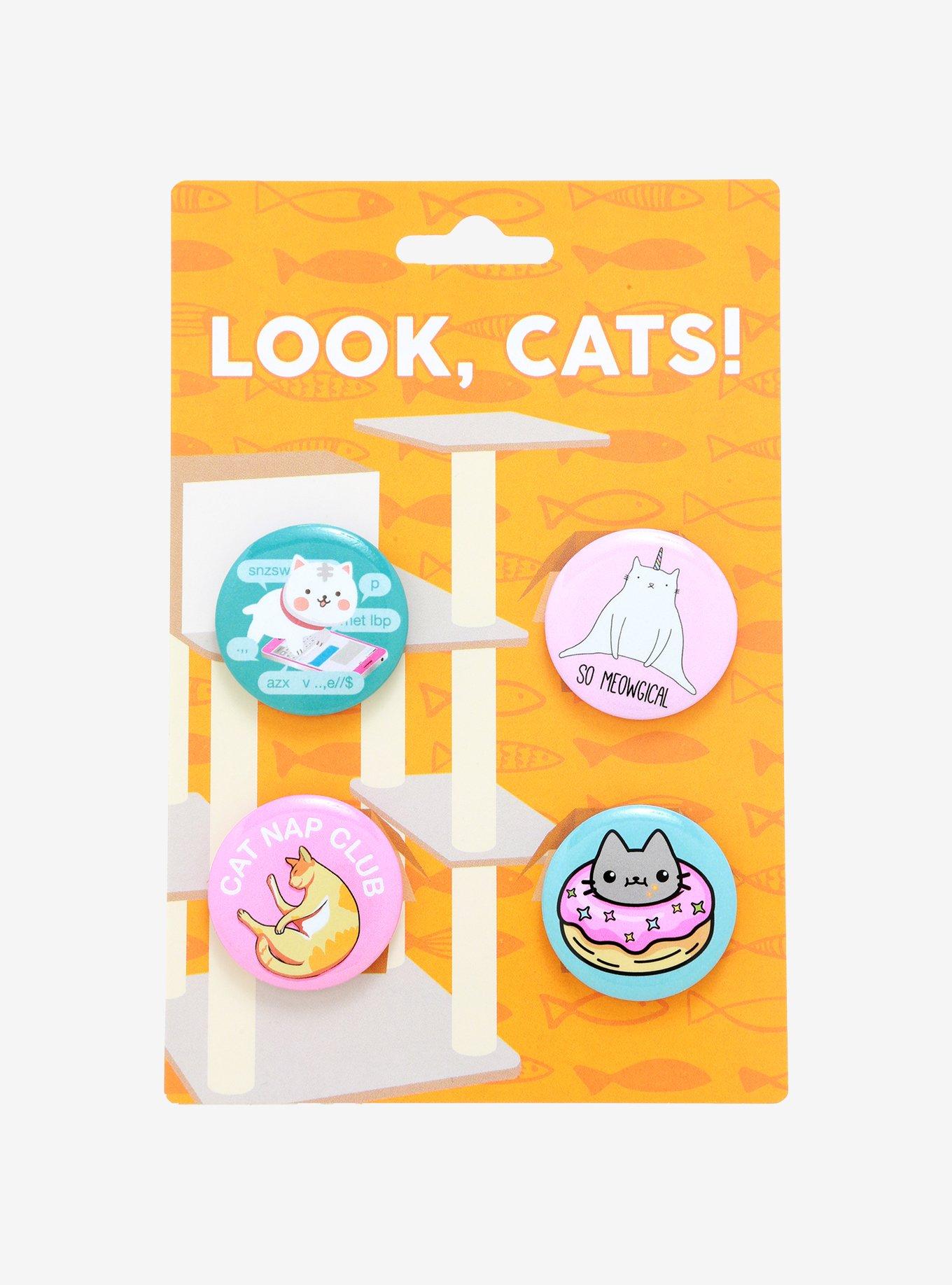 Cat Button Set, , alternate