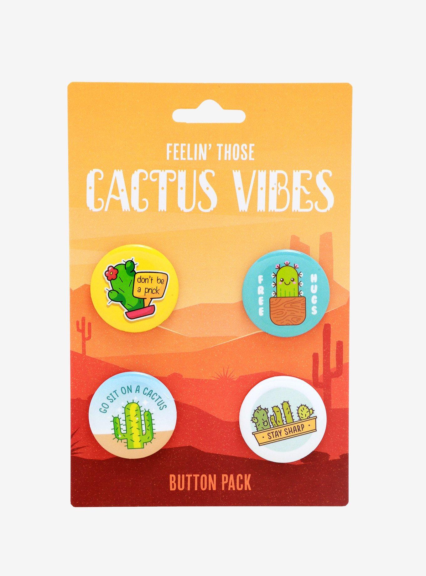 Cactus Vibes Button Set, , alternate