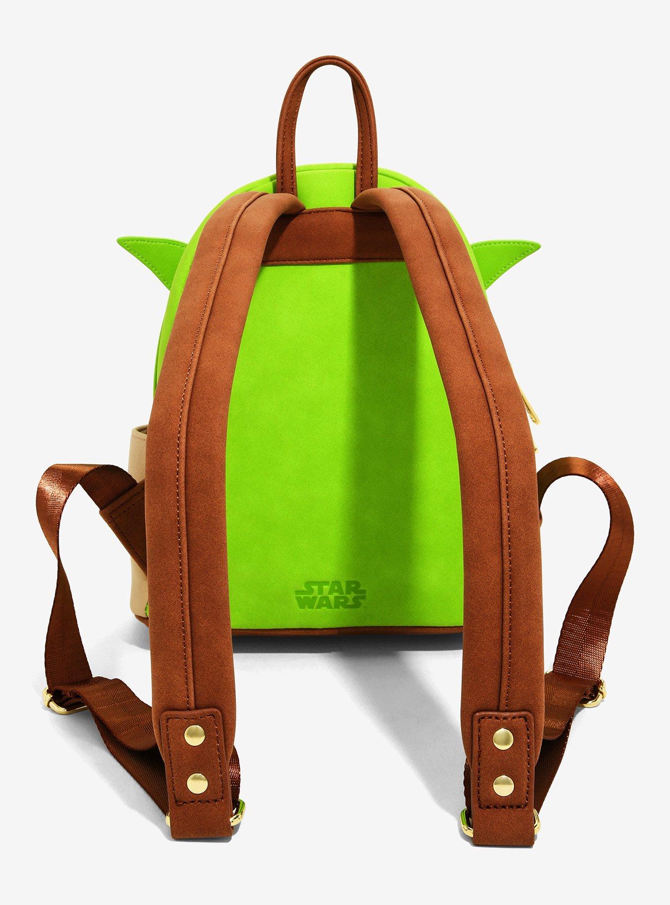 Loungefly Funko Pop! Star Wars Yoda Figural Mini Backpack, , alternate