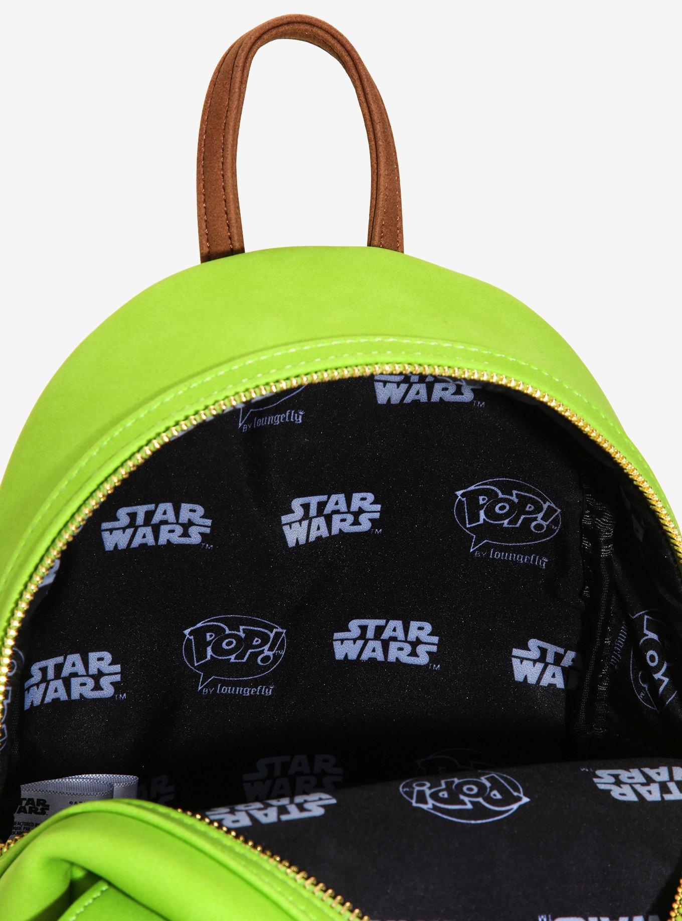 Loungefly Funko Pop! Star Wars Yoda Figural Mini Backpack, , alternate