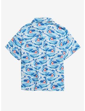 Her Universe Studio Ghibli Capsule Collection Ponyo Wave Print Woven Button-Up Plus Size, , hi-res
