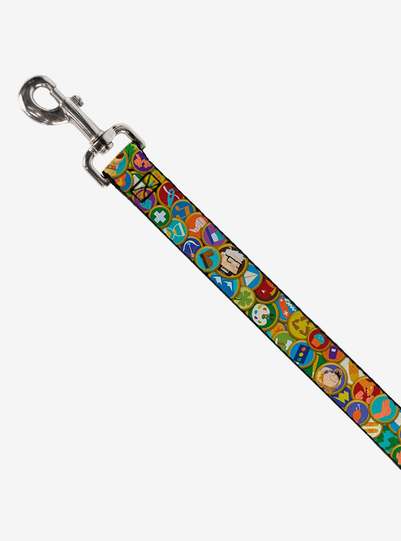 Disney Pixar Up Stacked Wilderness Explorers Badges Dog Leash, , hi-res