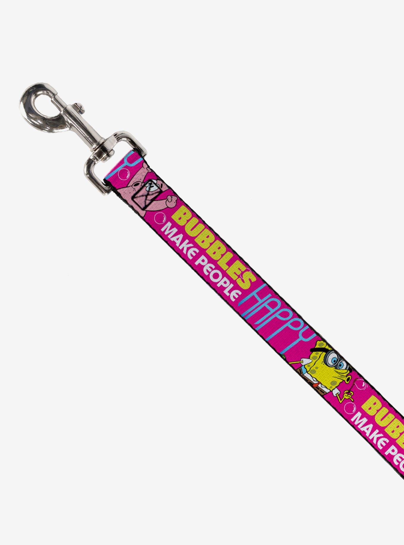 Spongebob Squarepants Patrick Starfish Pose Bubbles Make People Happy Dog Leash, , hi-res