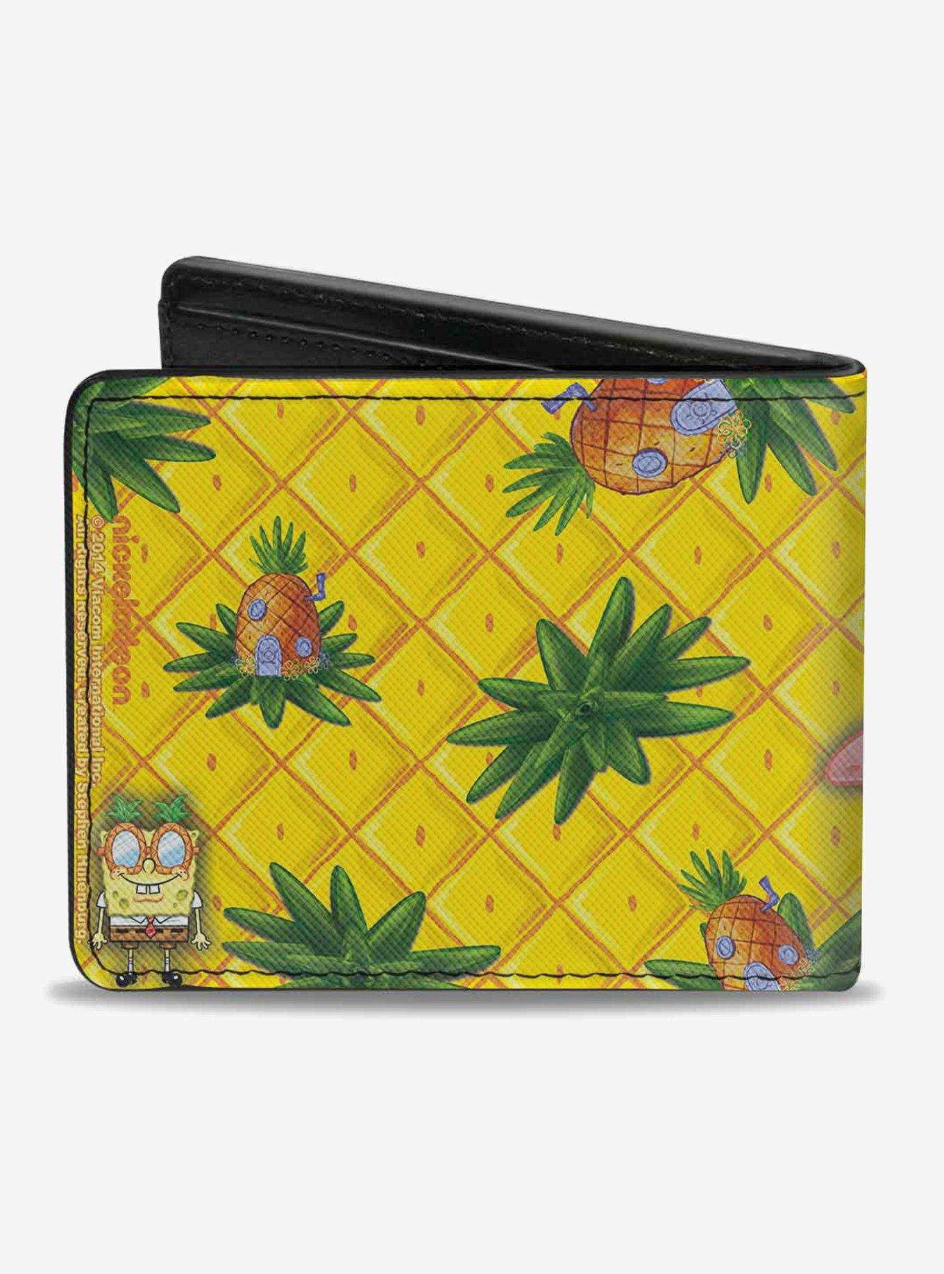 Spongebob Squarepants Patrick Starfish Pose Pineapple Bi-fold Wallet, , alternate