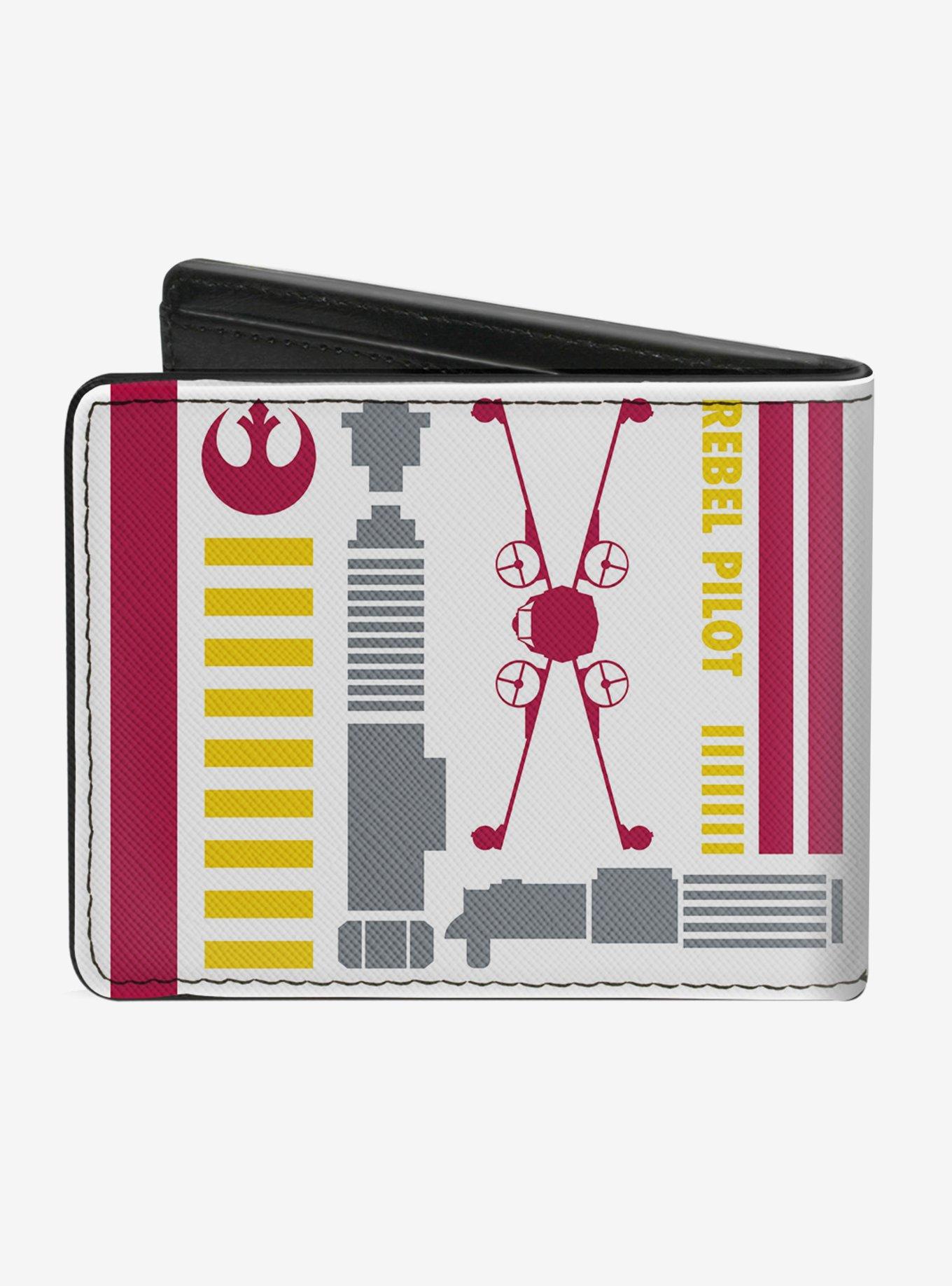 Star Wars Rebel Alliance Insignia Rebel Pilot Lightsaber Bi-fold Wallet, , alternate