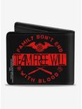 Supernatural Team Free Will Family Dont End With Blood Bi-fold Wallet, , alternate