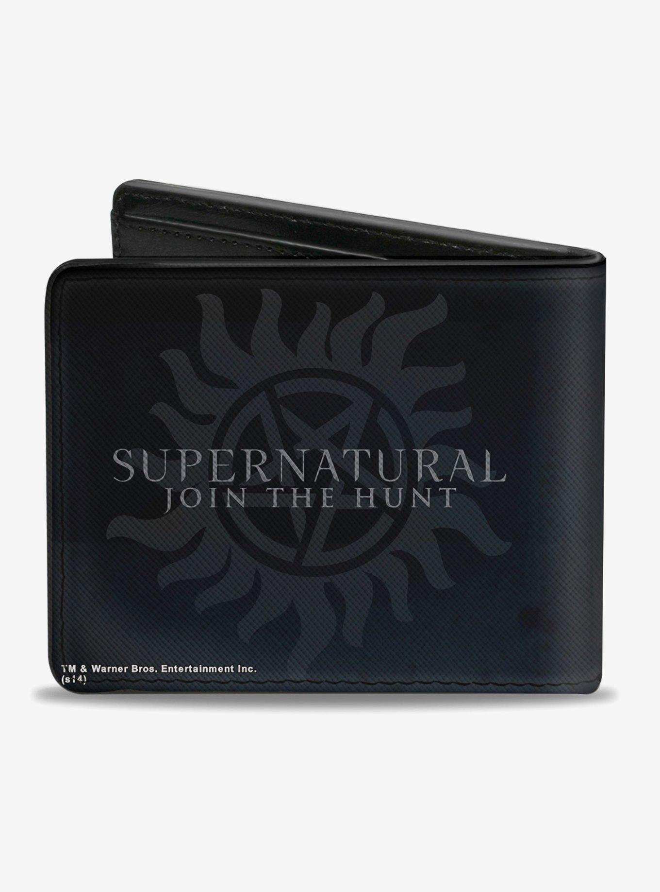 Supernatural Winchester Brothers Close Up Logo Bi-fold Wallet, , alternate