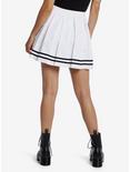 White Pleated Cheer Skirt, WHITE, alternate