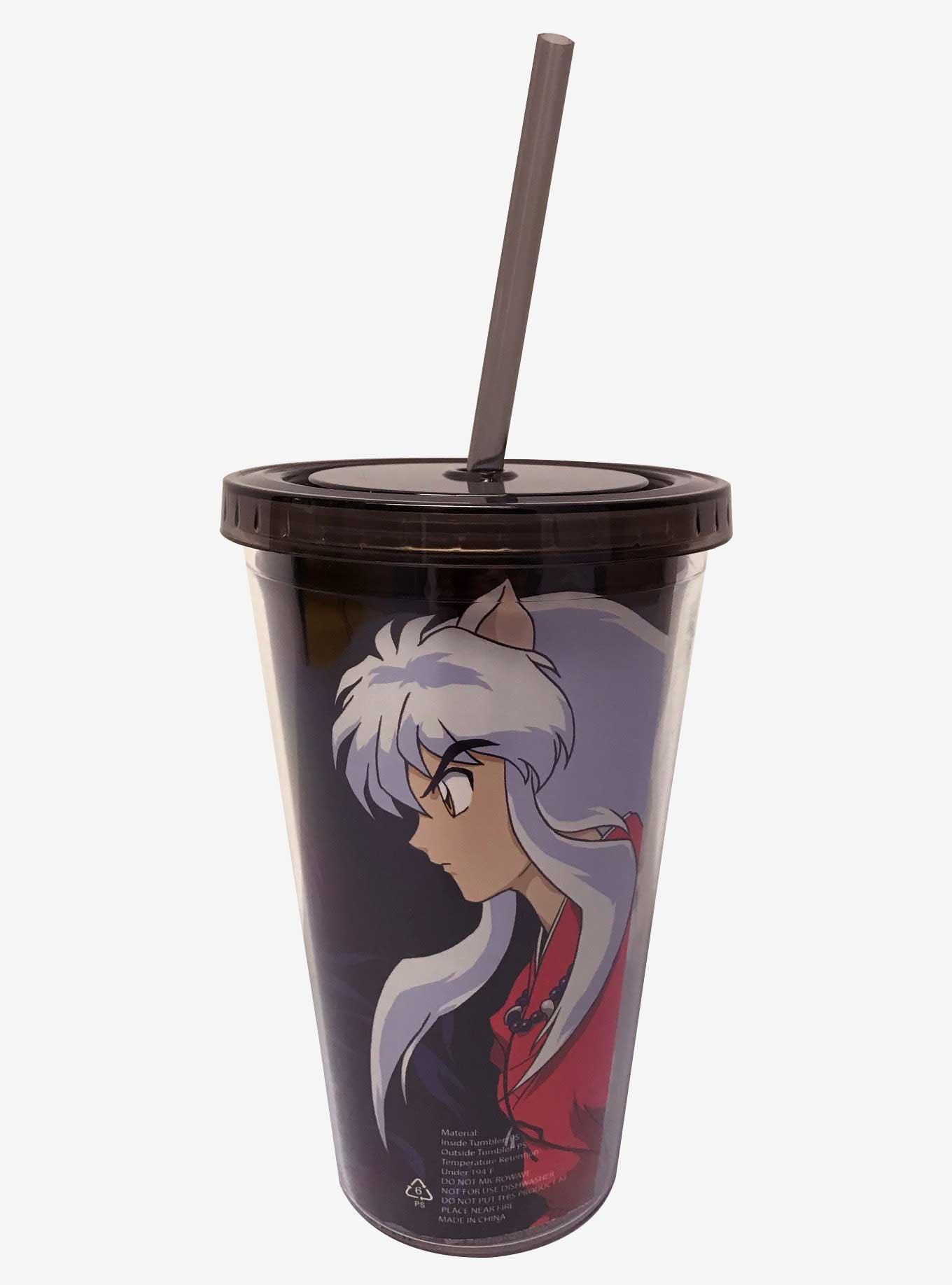 Inuyasha Characters Black Acrylic Travel Cup, , alternate