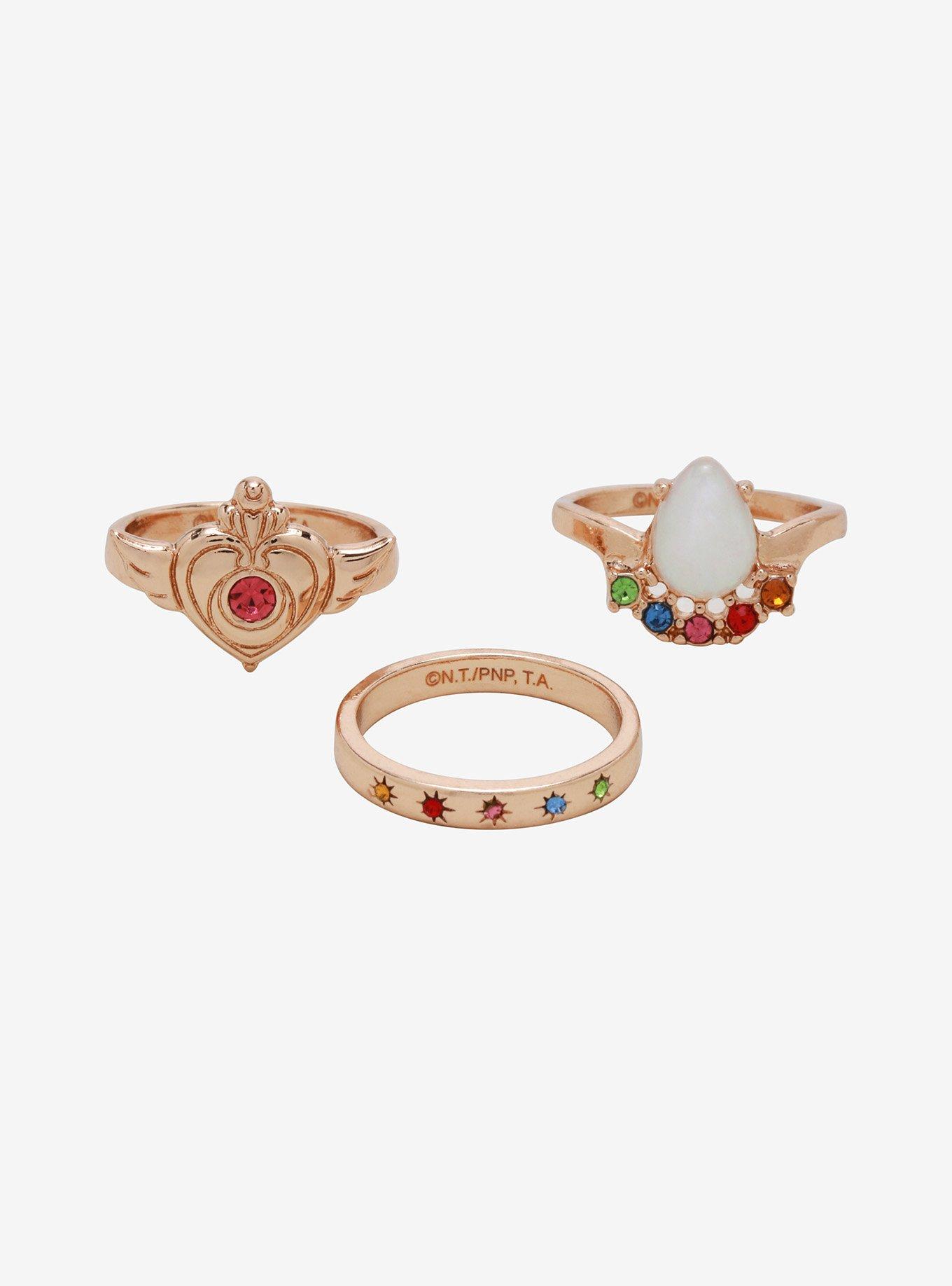 Sailor Moon Crisis Moon Compact Ring Set, , alternate