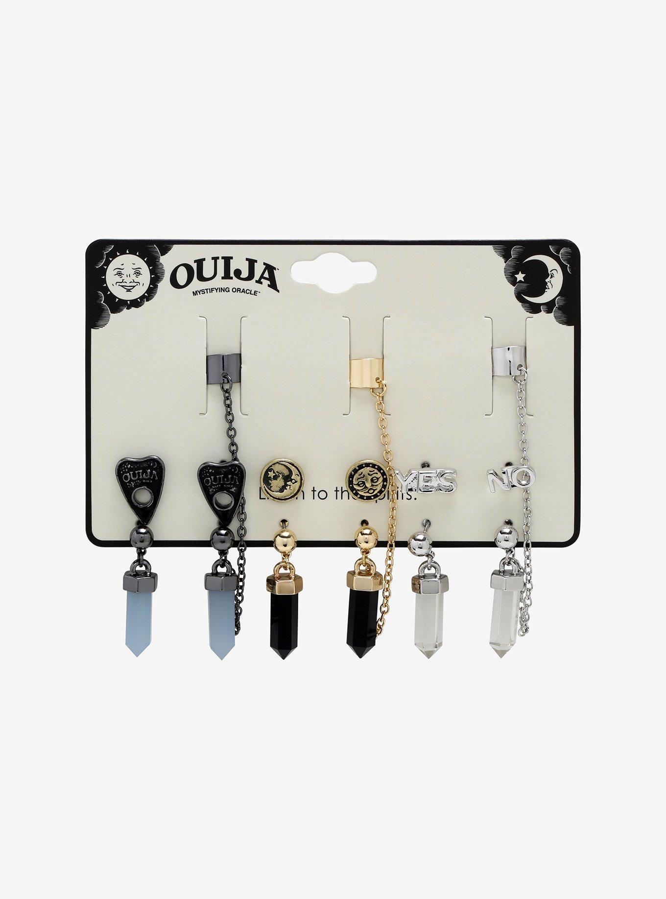 Ouija Mixed Metals Cuff Earring Set, , alternate