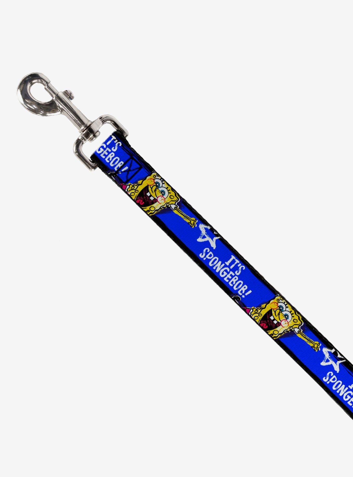 Spongebob Squarepants Pose It's Spongebob Blue Dog Leash, , hi-res