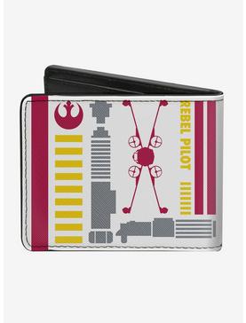 Plus Size Star Wars Rebel Alliance Insignia Rebel Pilot Lightsaber Bi-Fold Wallet, , hi-res