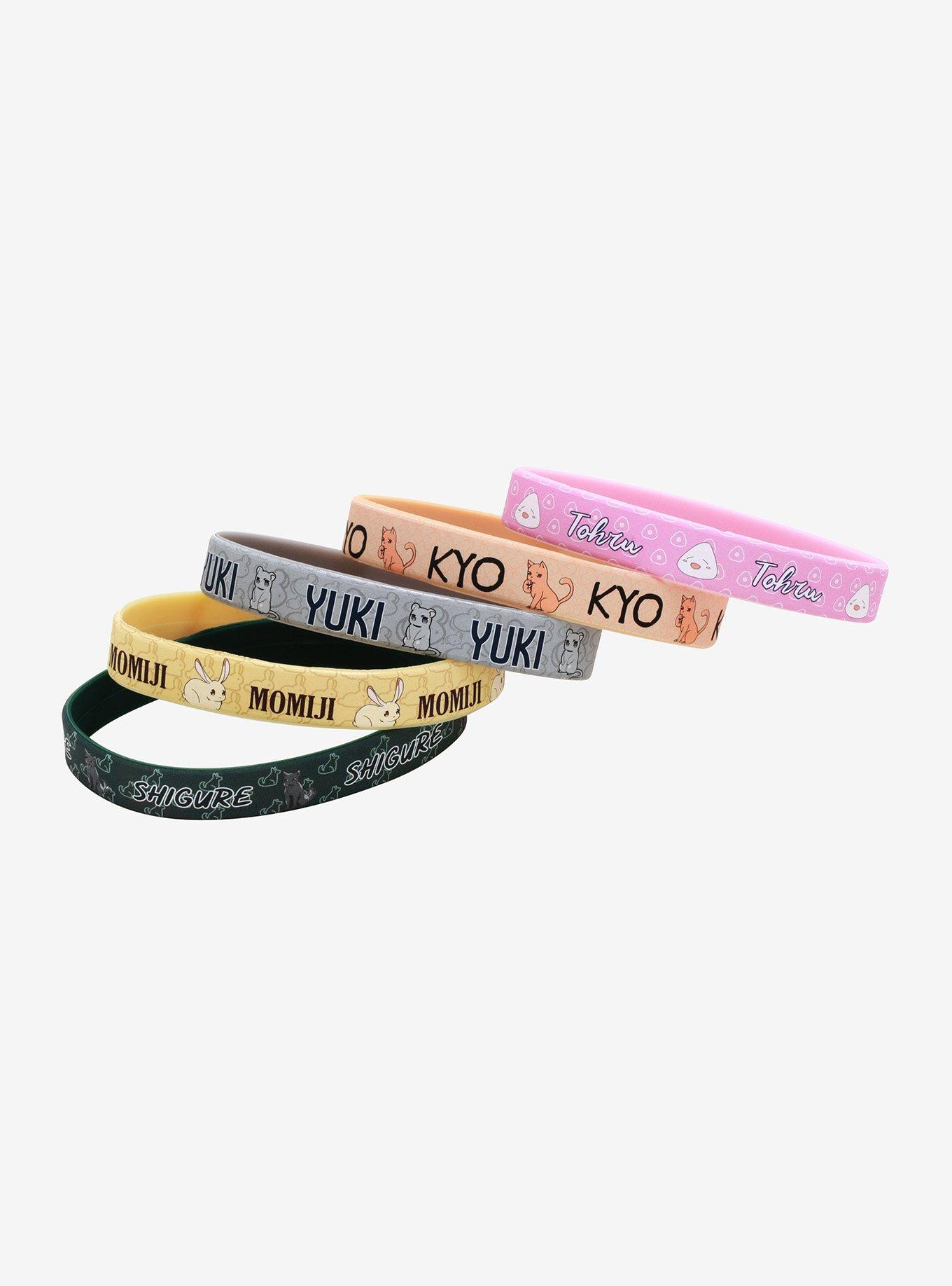 Fruits Basket Character Rubber Bracelet Set, , alternate