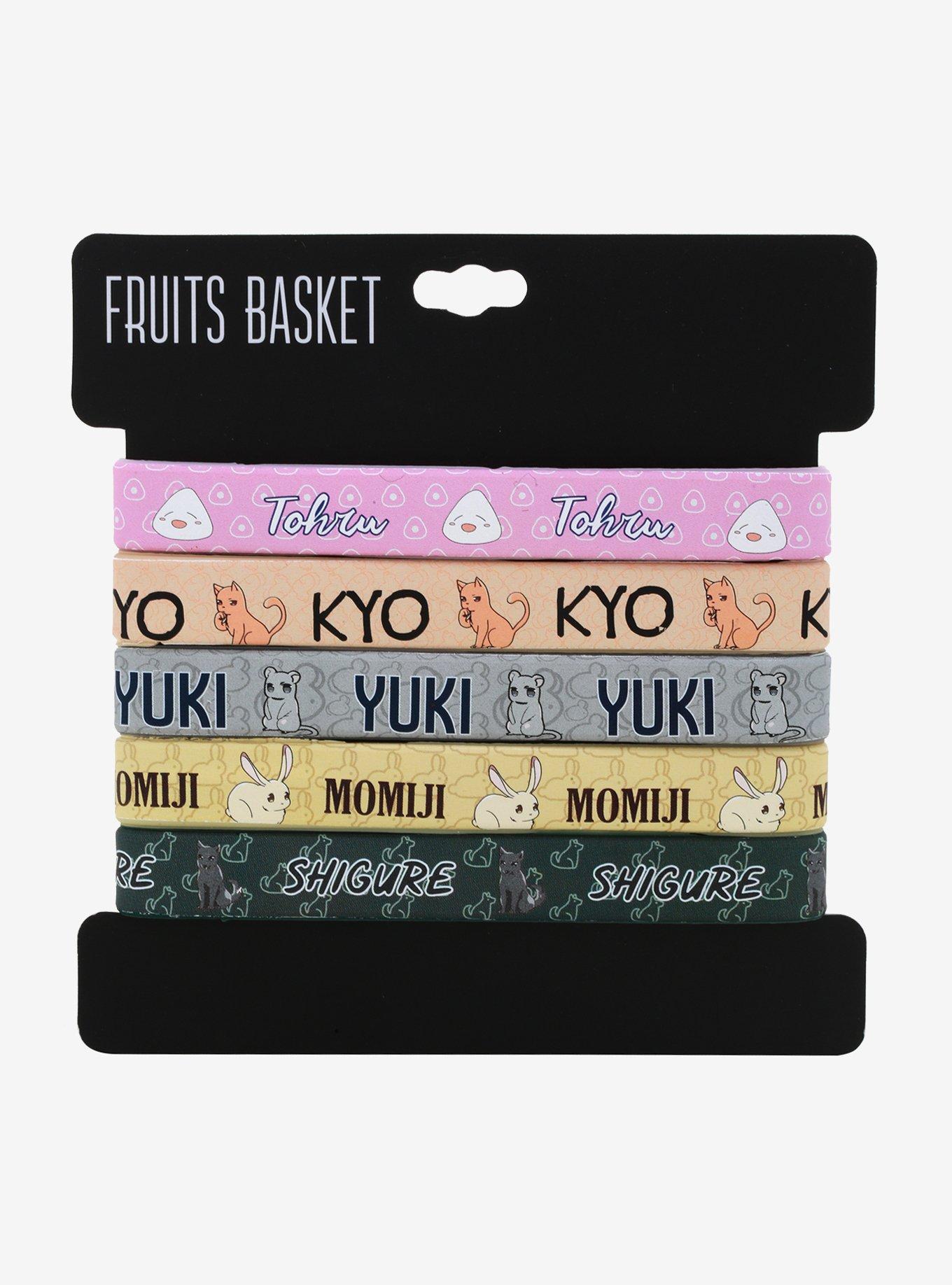 Fruits Basket Character Rubber Bracelet Set, , alternate