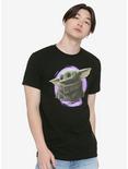 Star Wars The Mandalorian The Child Purple Circle T-Shirt, BLACK, alternate