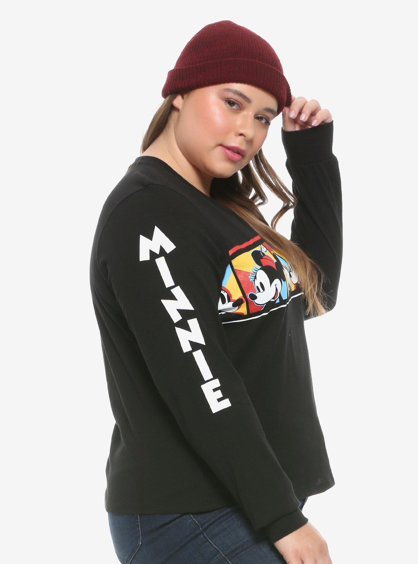 Disney Mickey Mouse & Minnie Mouse Girls Long-Sleeve T-Shirt Plus Size, MULTI, alternate