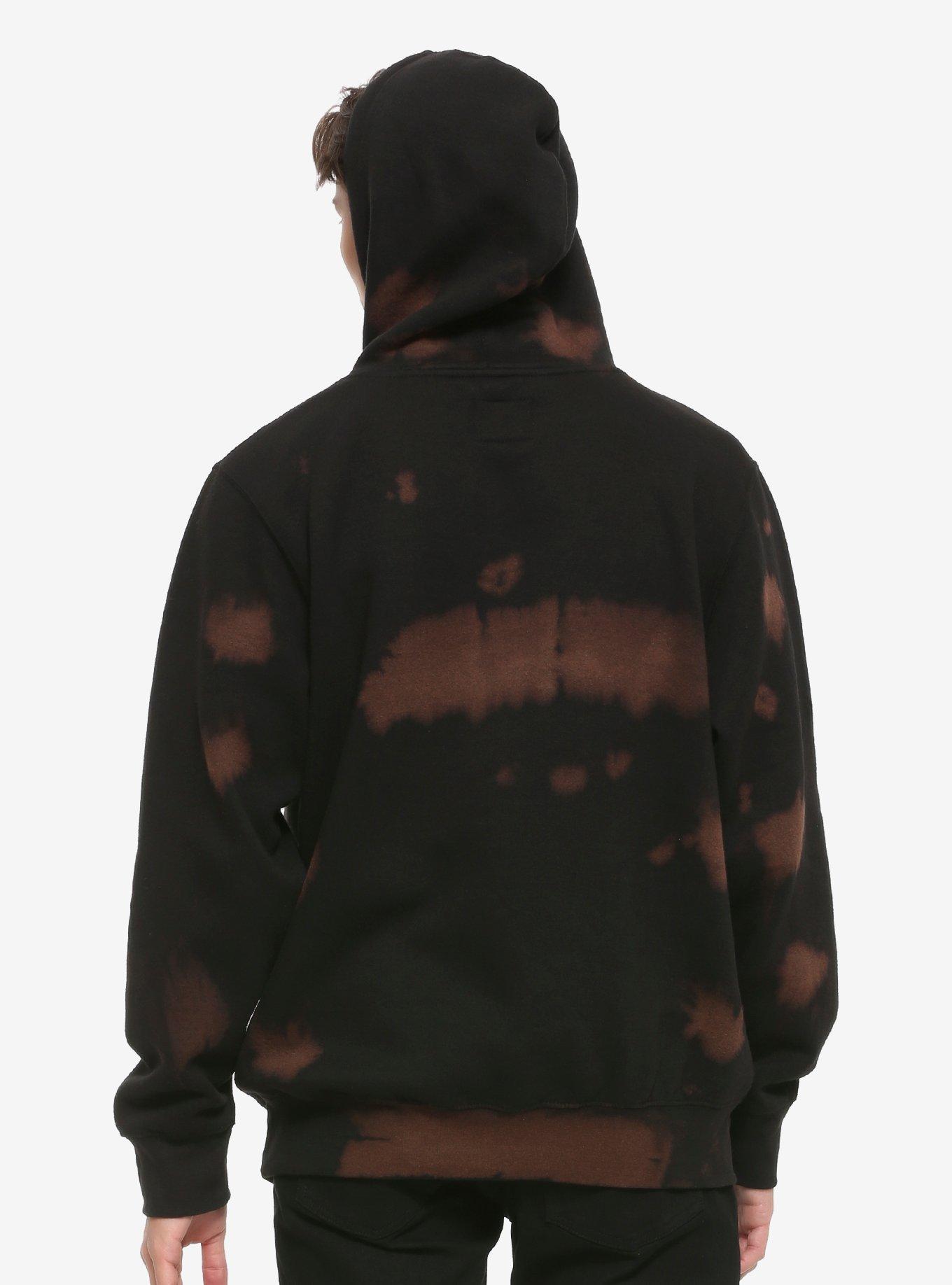 Black & Brown Tie-Dye Hoodie, MULTI, alternate