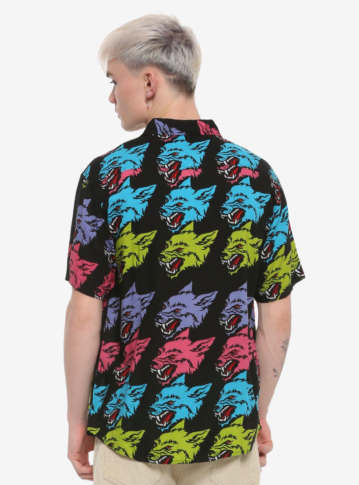 Bright Wolf Button-Up, MULTI, alternate
