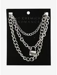 My Chemical Romance Padlock Chain Necklace Set, , alternate