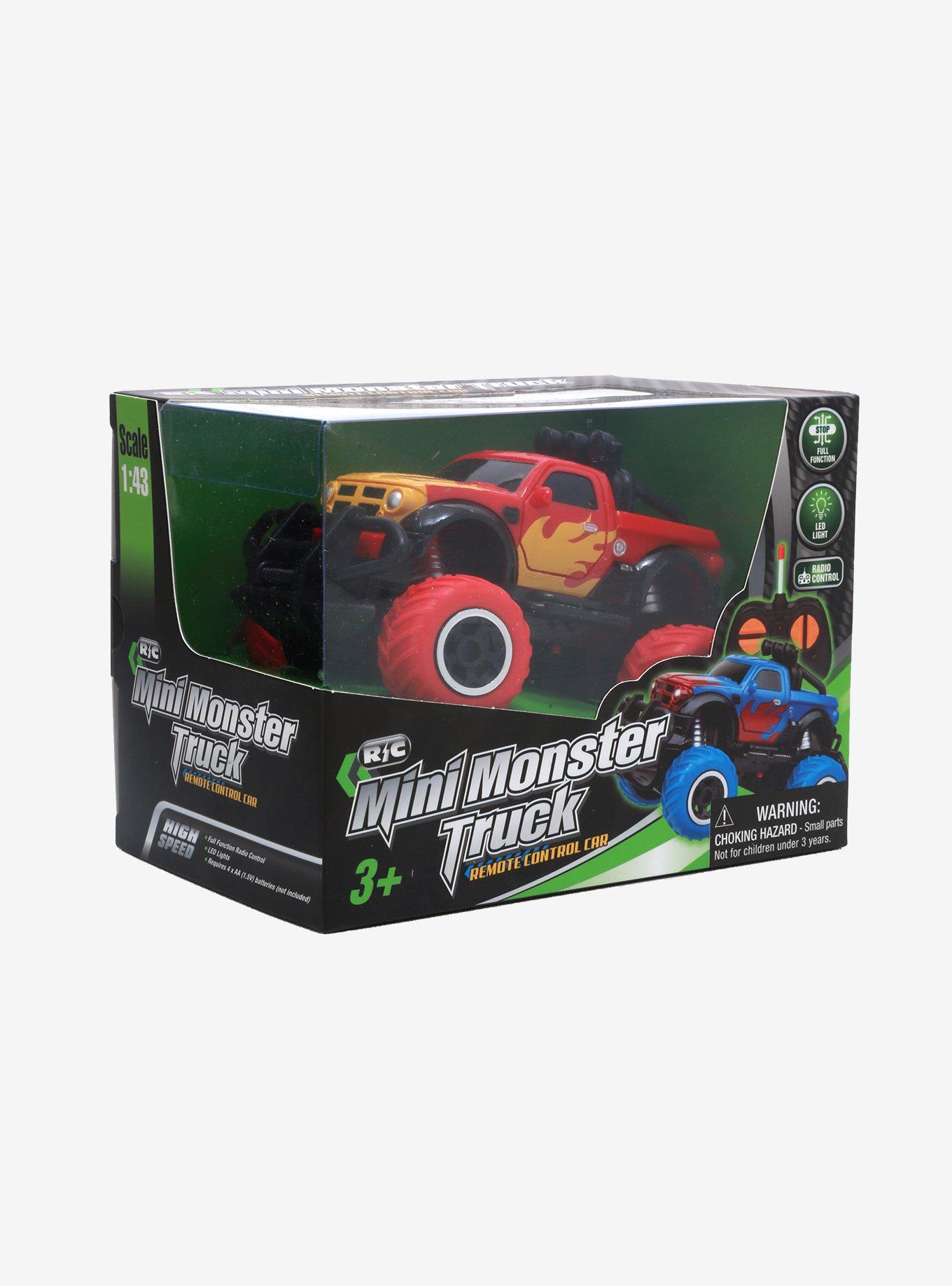 Red & Yellow Remote Control Mini Monster Truck, , alternate