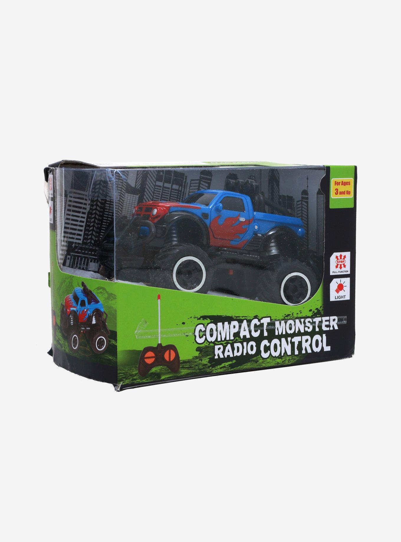Blue & Red Remote Control Mini Monster Truck, , alternate