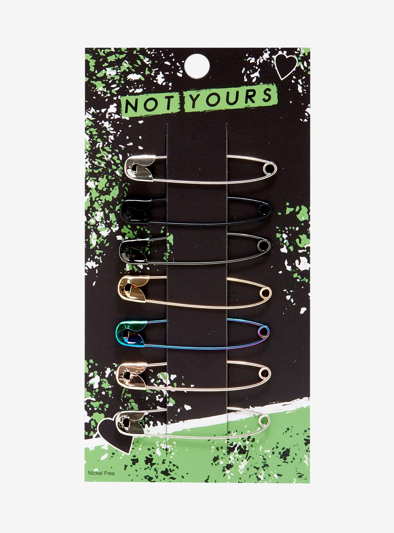 Multicolor Safety Pin Set, , alternate