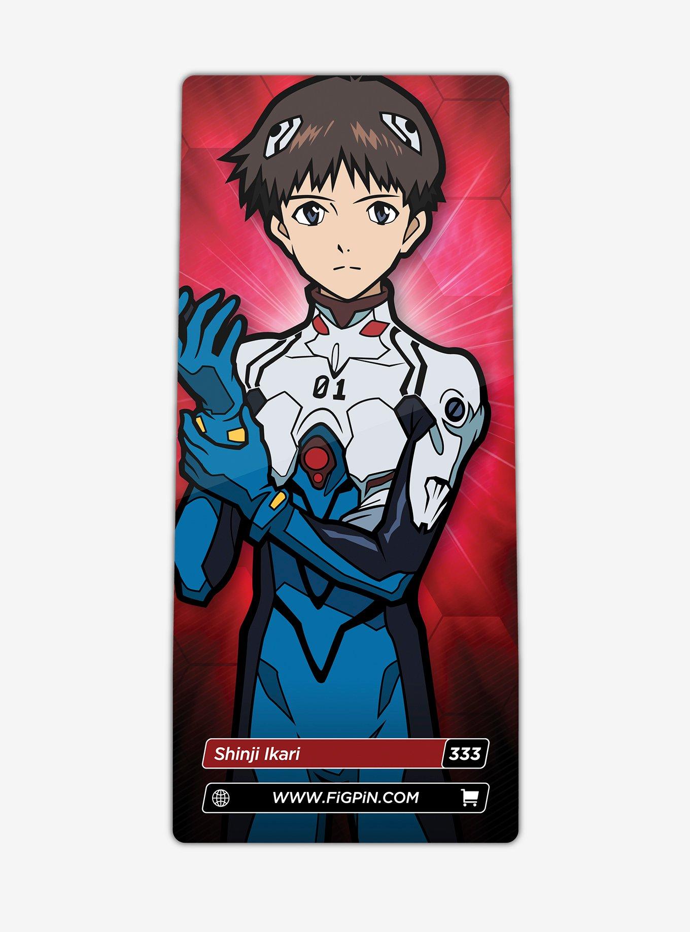 FiGPin Neon Genesis Evangelion Shinji Ikari Plugsuit Collectible Enamel Pin, , alternate