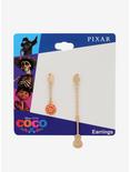 Disney Pixar Coco Guitar & Marigold Mismatch Dangle Earrings, , alternate