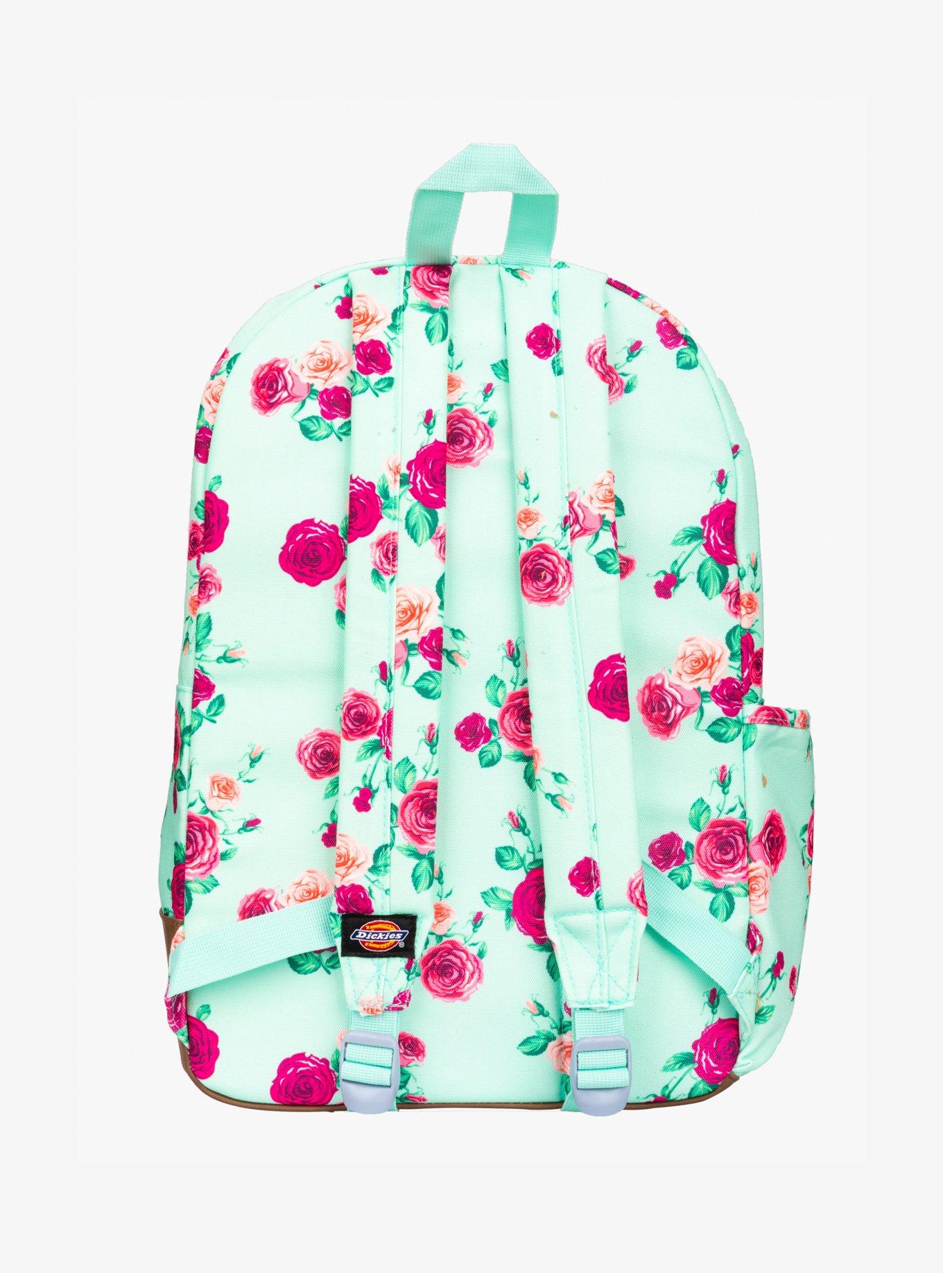 Dickies Mint Floral Canvas Backpack, , alternate