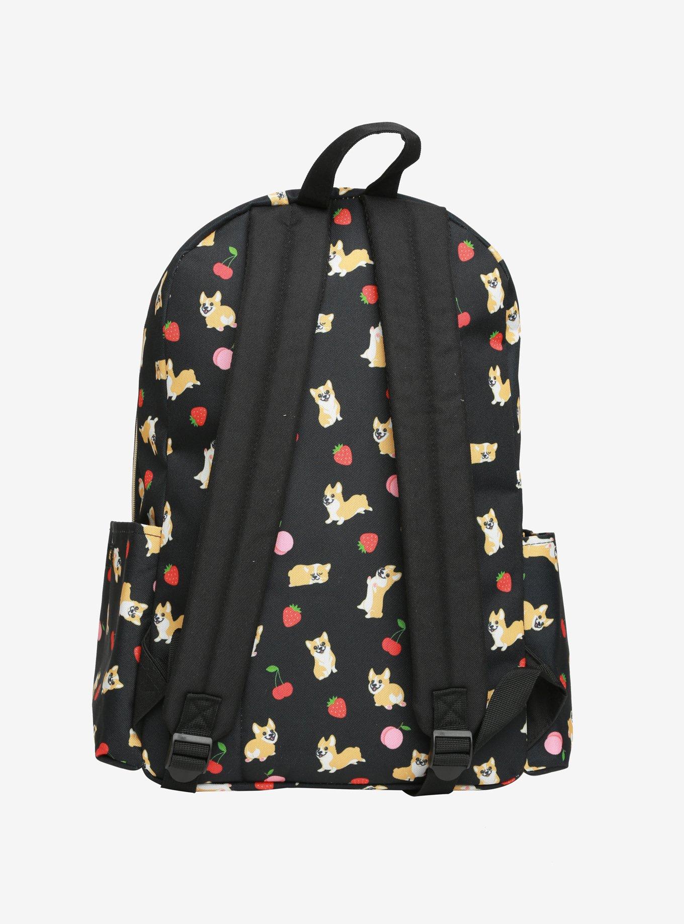 Loungefly Corgi & Fruit Allover Print Backpack, , alternate