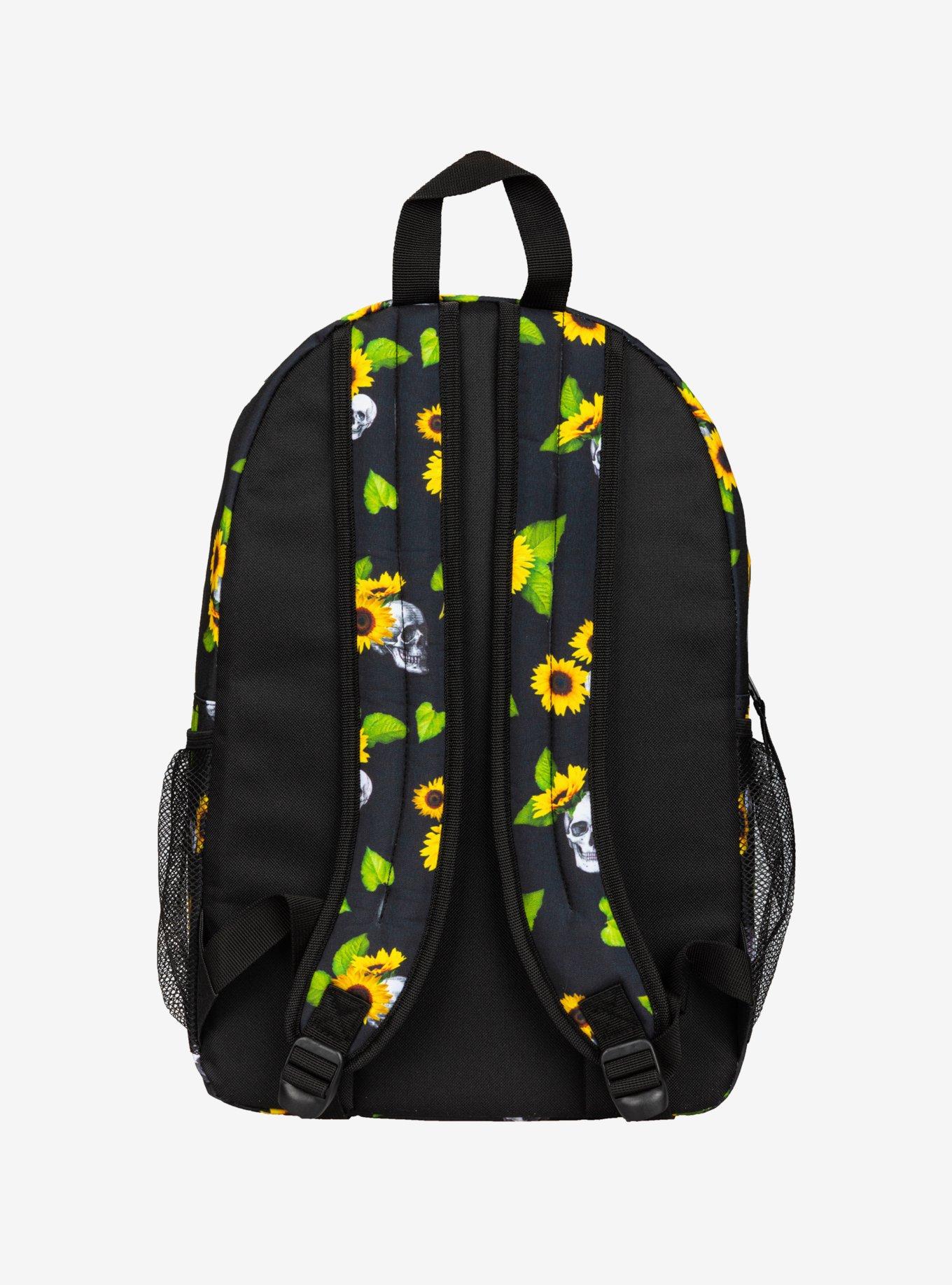 Sunflowers & Skulls Backpack, , alternate