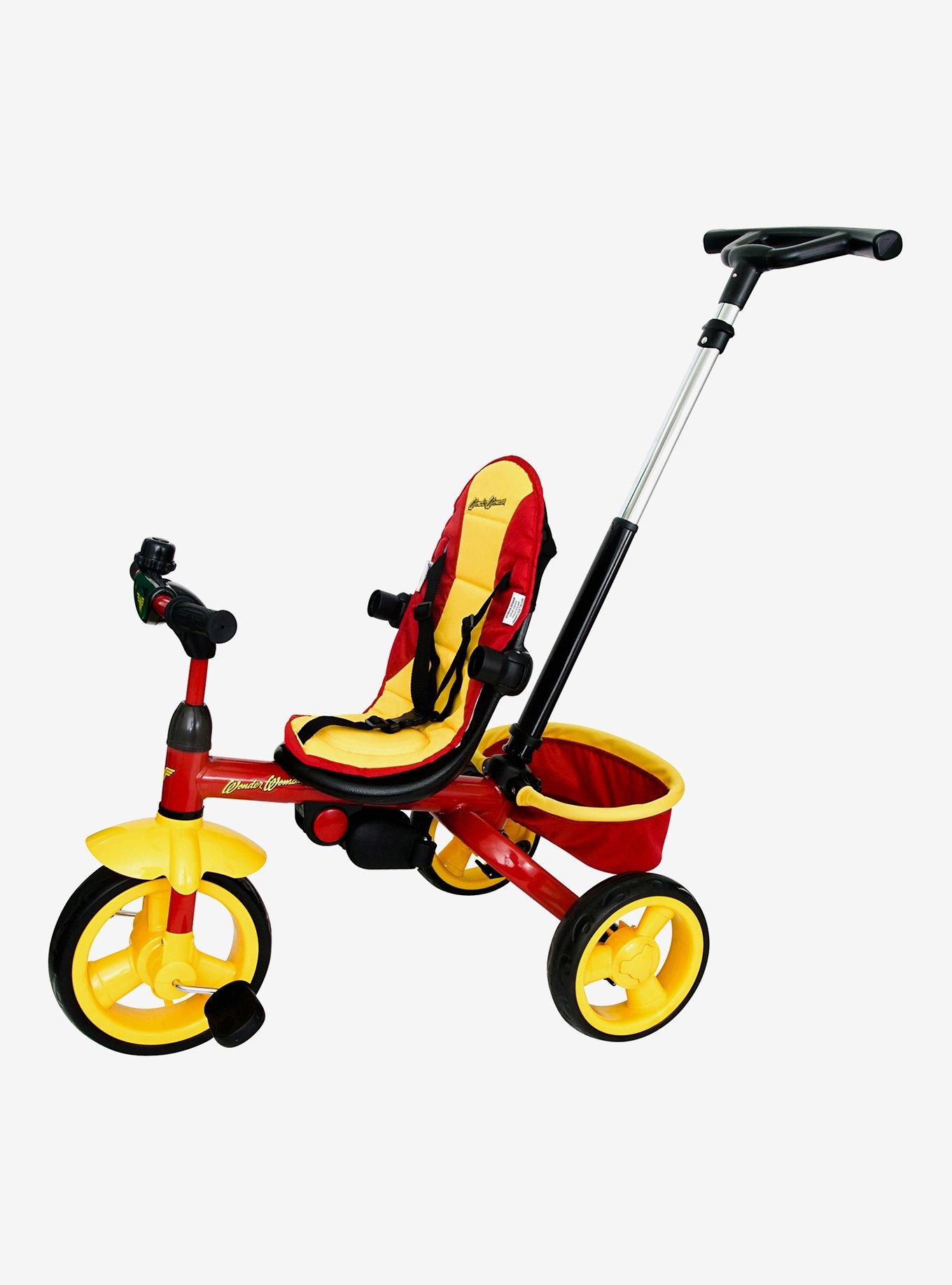 KidsEmbrace DC Comics Wonder Woman 4-in-1 Push and Ride Stroller Tricycle , , alternate