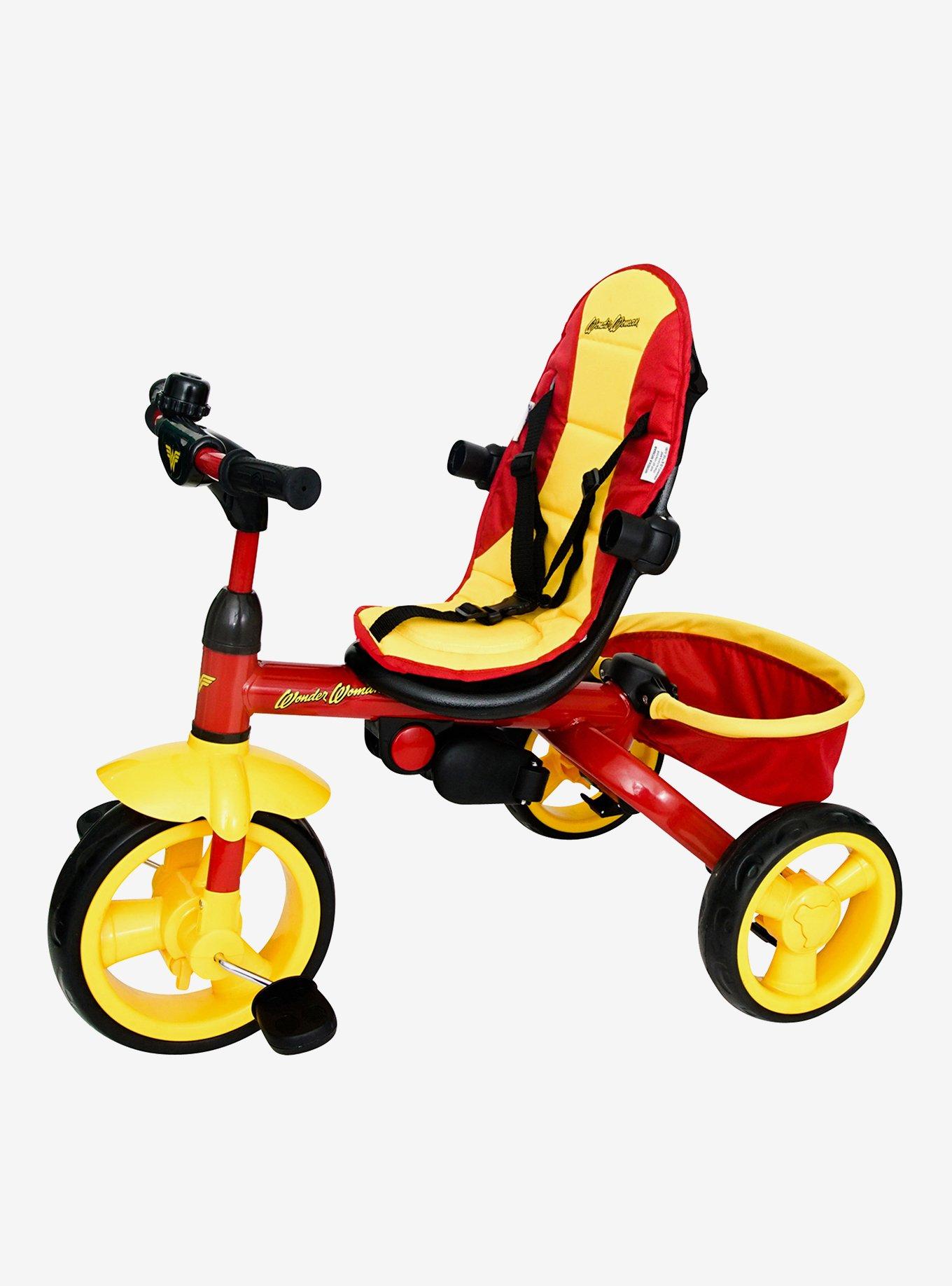 KidsEmbrace DC Comics Wonder Woman 4-in-1 Push and Ride Stroller Tricycle , , alternate