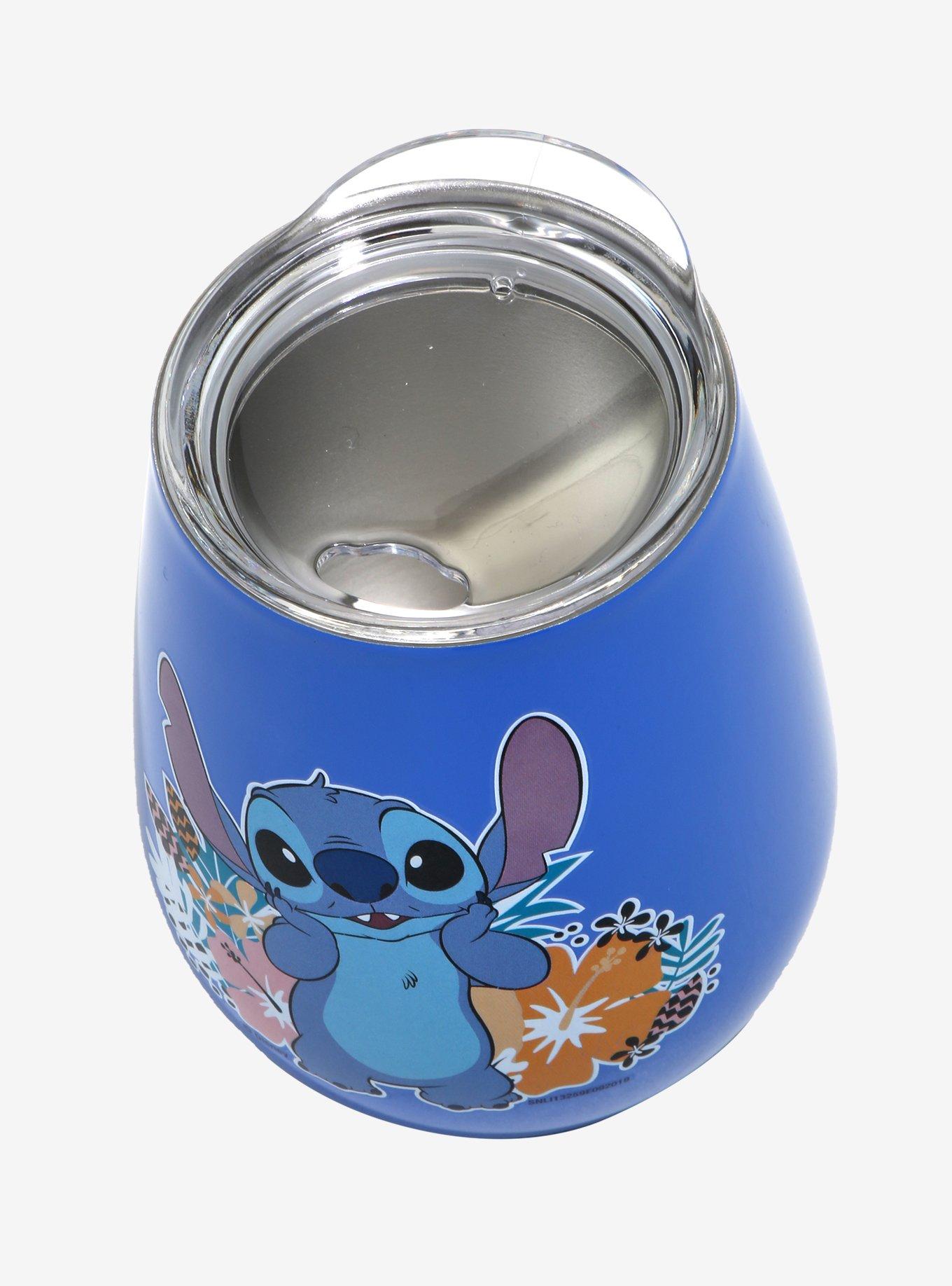 Disney Lilo & Stitch Floral Stainless Steel Wine Tumbler, , alternate