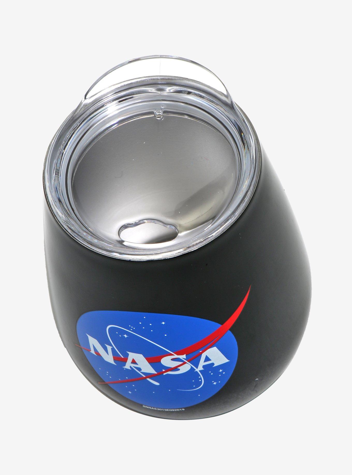 NASA Logo Stainless Steel Wine Tumbler With Lid, , alternate