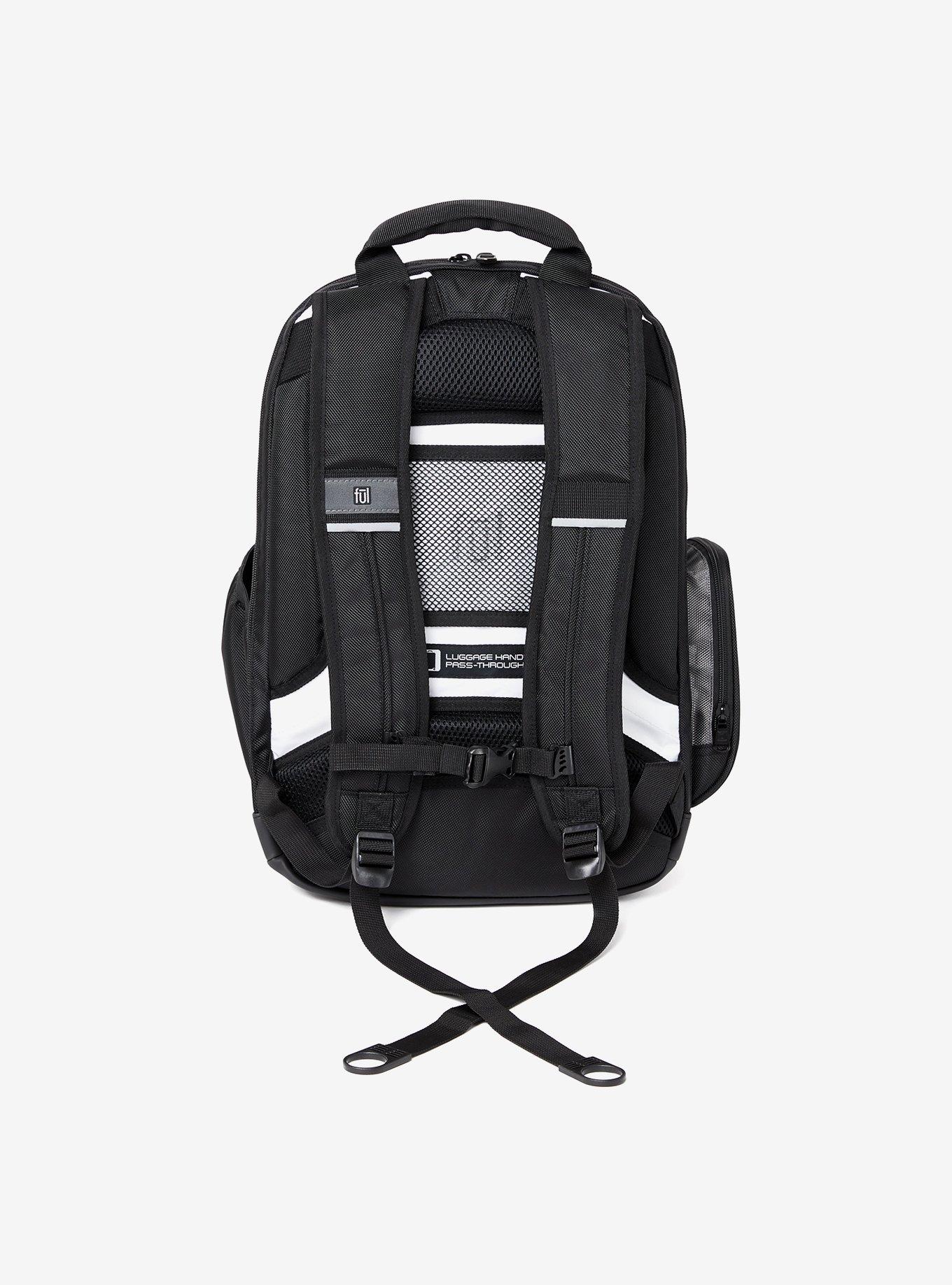 FUL Free Fallin' Padded Black Laptop Backpack, , alternate