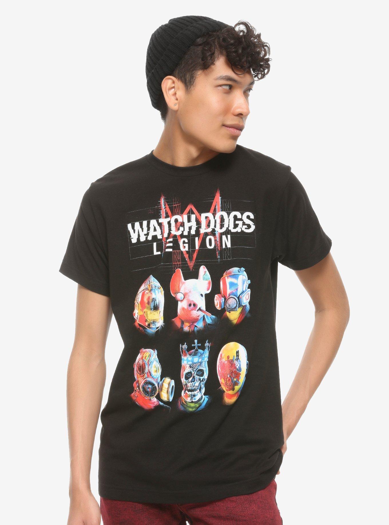 Watch Dogs: Legion Characters T-Shirt, BLACK, alternate