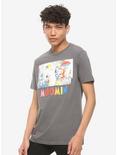Moomin Panel T-Shirt, GREY, alternate