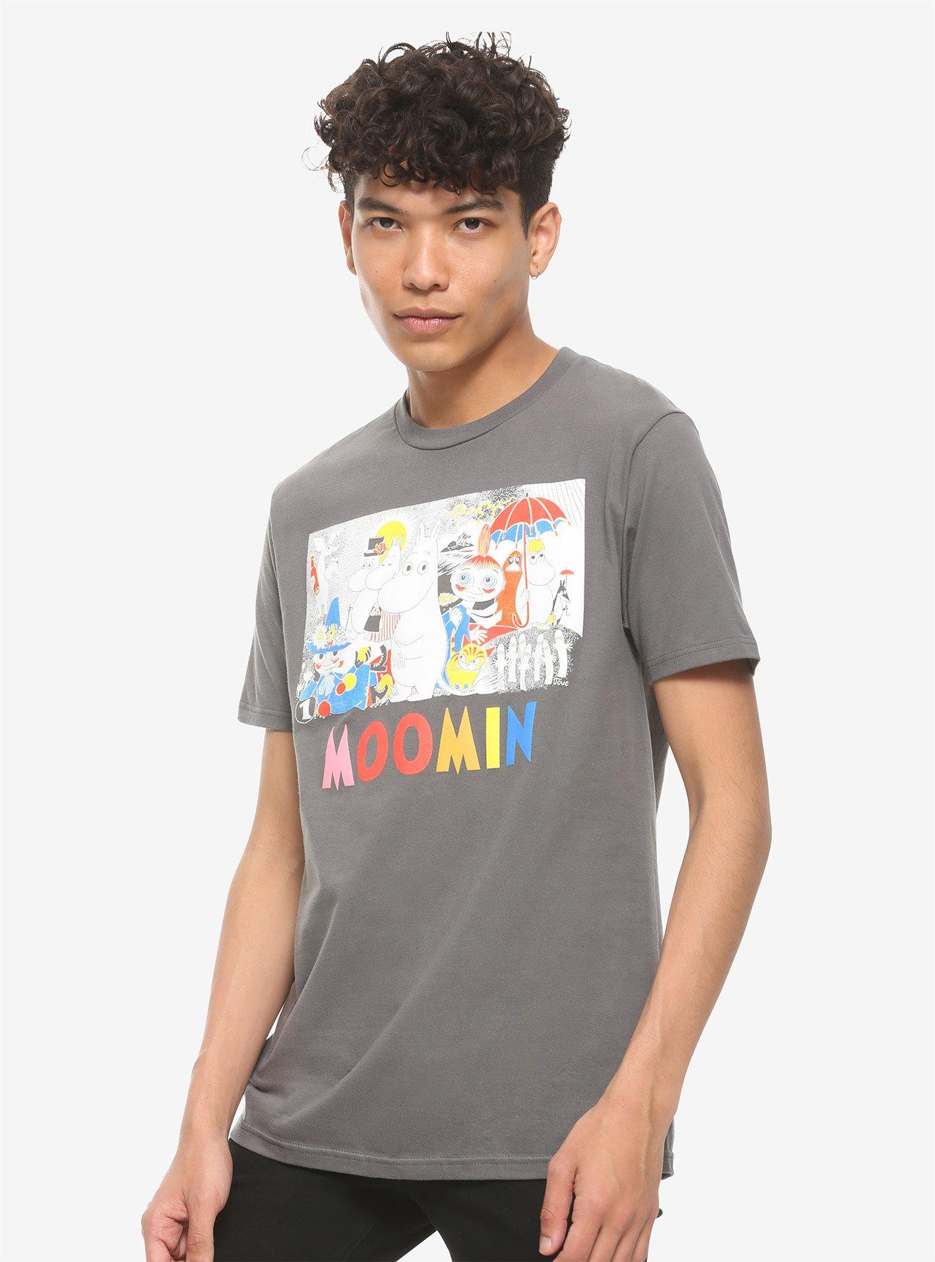 Moomin Panel T-Shirt, GREY, alternate