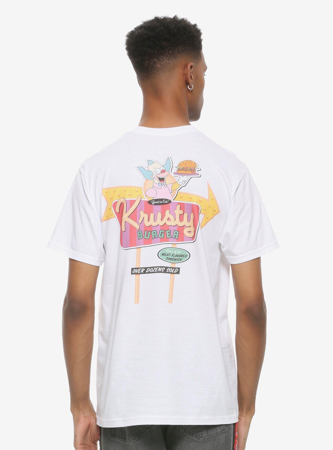 The Simpsons Krusty Burger T-Shirt, WHITE, alternate