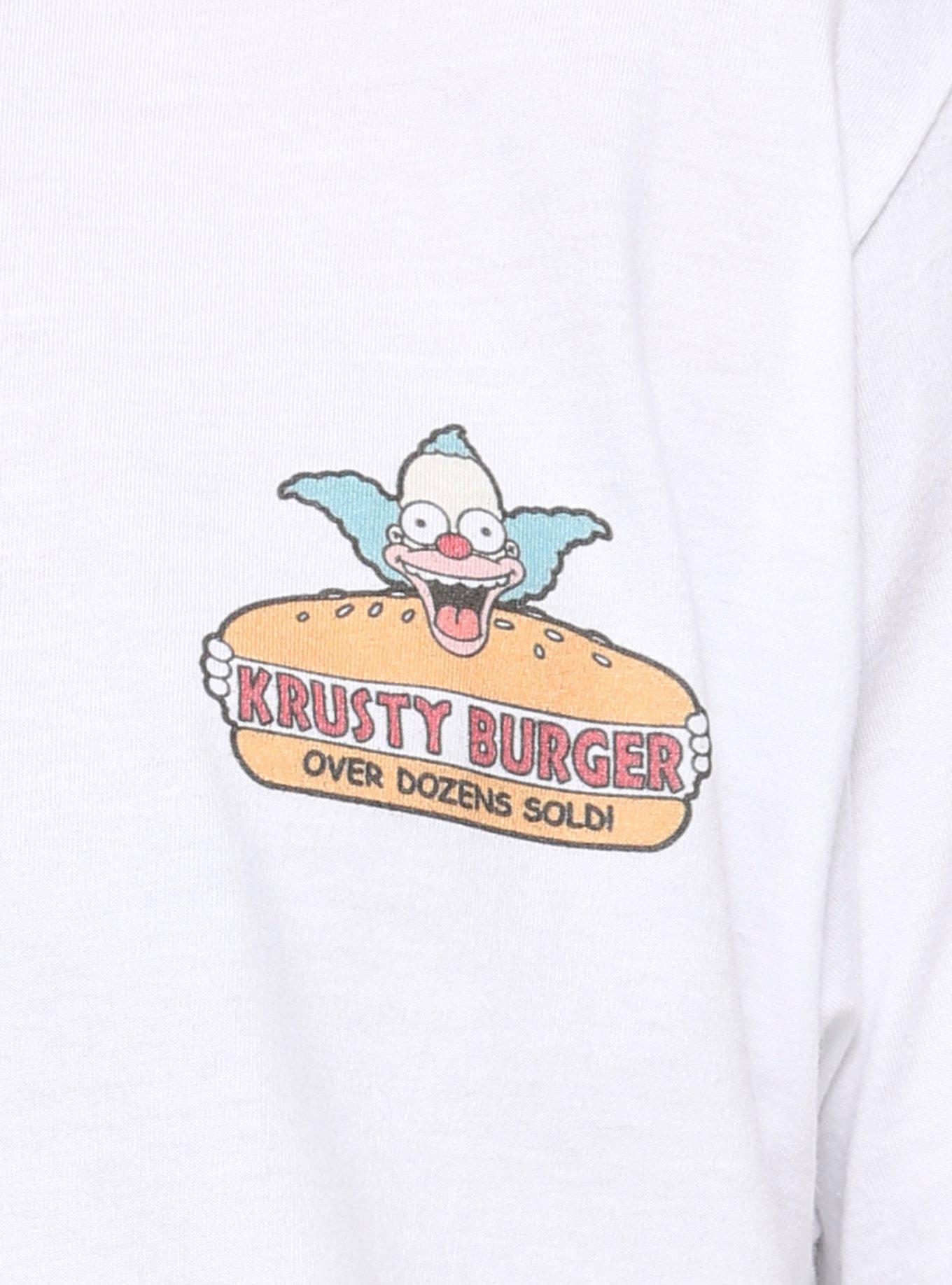 The Simpsons Krusty Burger T-Shirt, WHITE, alternate