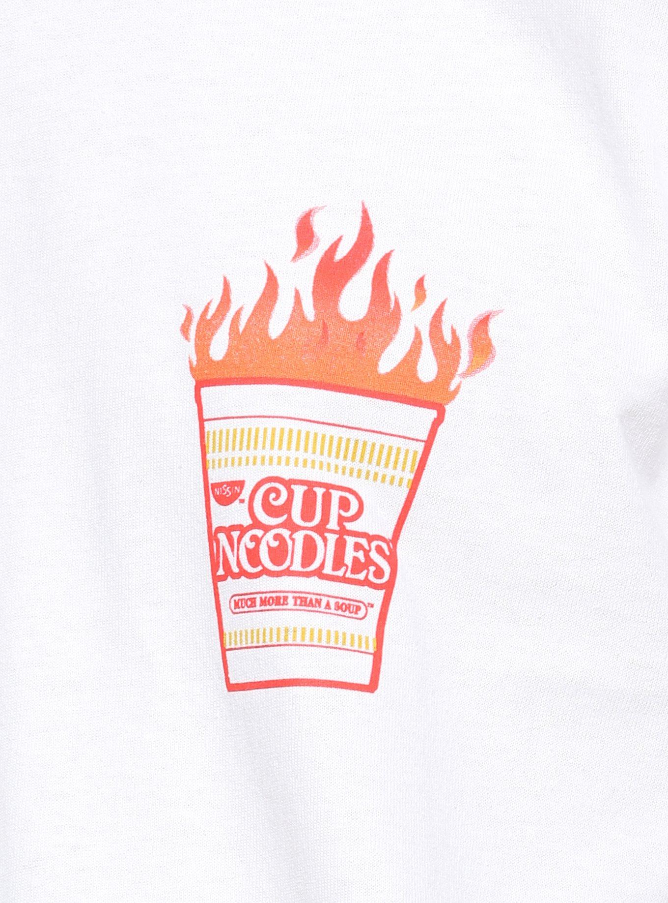 Nissin Cup Noodles Long-Sleeve T-Shirt, WHITE, alternate