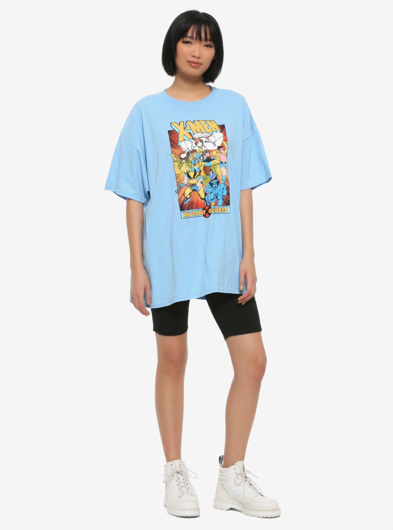 Marvel X-Men Cartoon Girls Oversized T-Shirt, MULTI, alternate