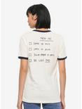 Disney Pixar Onward Barley Ian Checklist Girls Ringer T-Shirt, MULTI, alternate